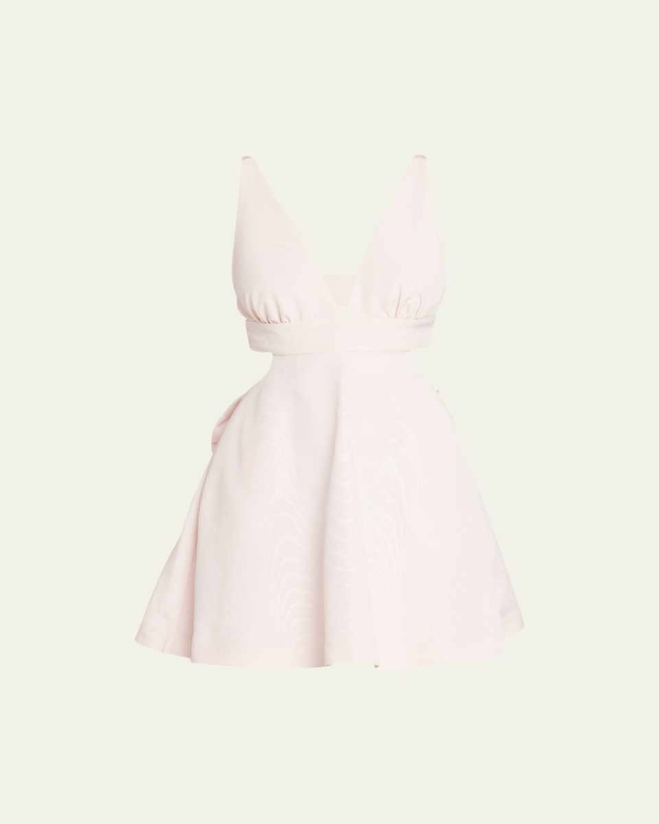 Till Cutout-Waist Mini Dress